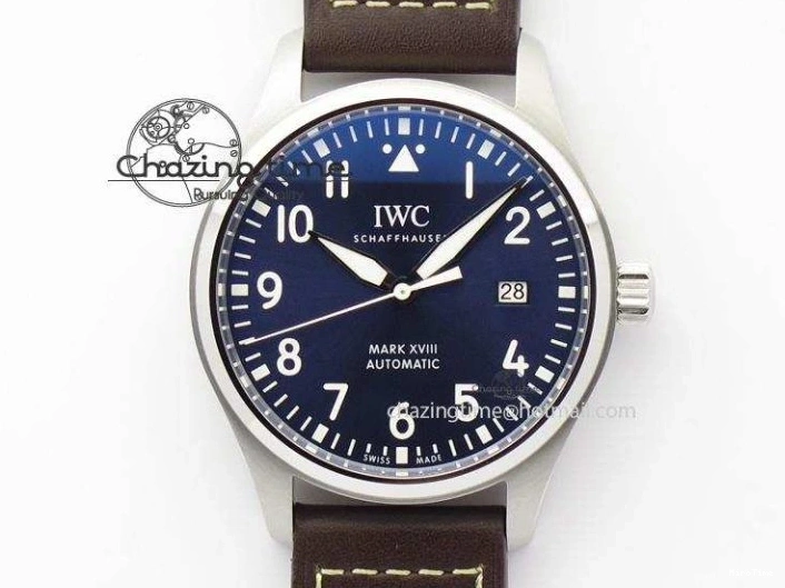 MIROTIME 0403 Mark XVIII Le Petit Prince IW327004 SS Mk Maker Best Edition Blue Dial On Brown Leather Strap A TimelessDesign 7296